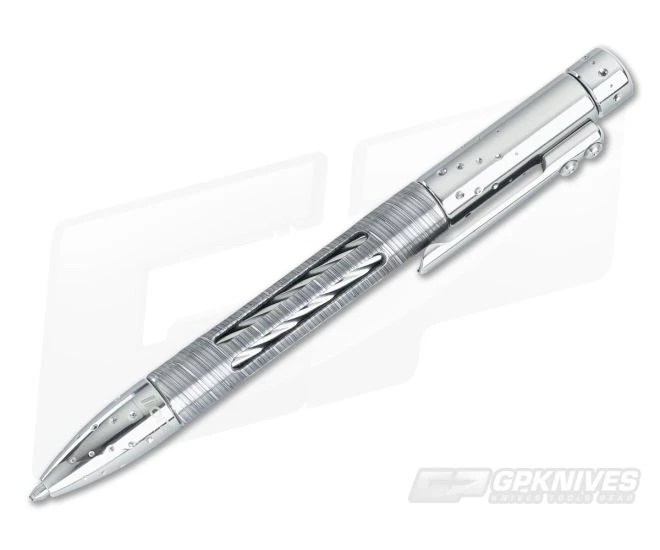 LionSteel Nyala Ink Pen Polished Titanium Damascus - Image 2