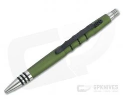 Tuff-Writer Precision Press Pen OD Green Aluminum Ink Pen