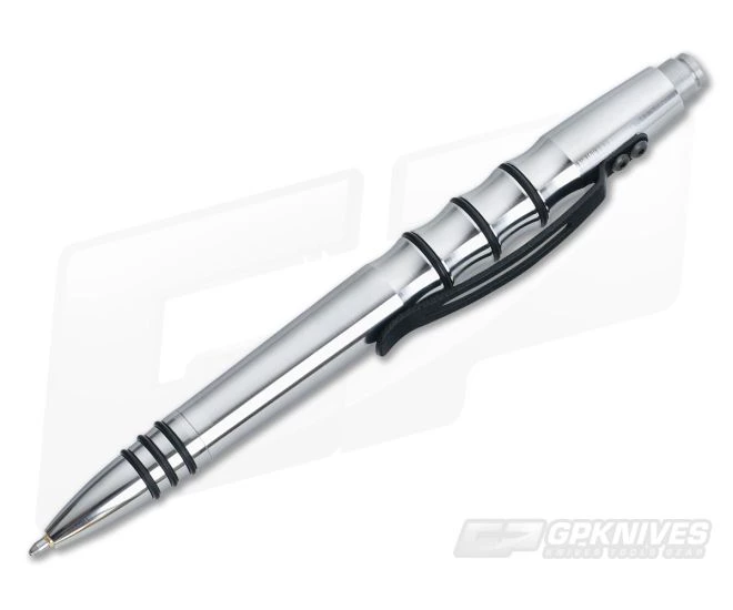 Tuff-Writer Precision Press Polished Stainless Steel Pen - Image 2
