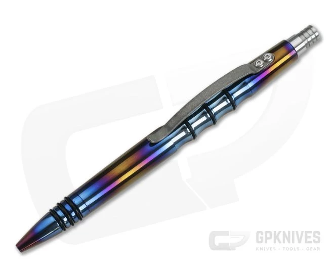 Tuff-Writer Precision Press Flamed Titanium Pen