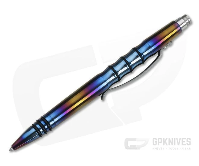 Tuff-Writer Precision Press Flamed Titanium Pen - Image 2