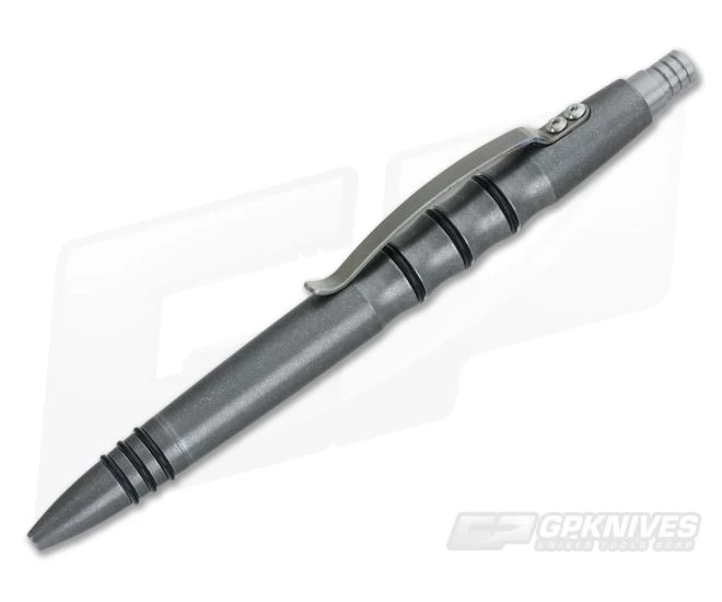 Tuff-Writer Precision Press Tumbled Titanium Pen