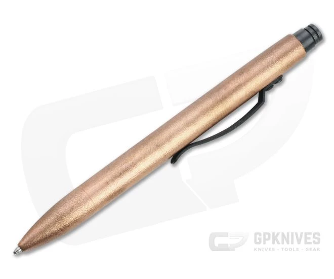 Tuff-Writer Retro Click Pen Brushed Copper Ink Pen - Image 2