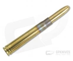 Fisher Space Pen .375 H & H Mag Shell Raw Brass Bullet Space Pen S375