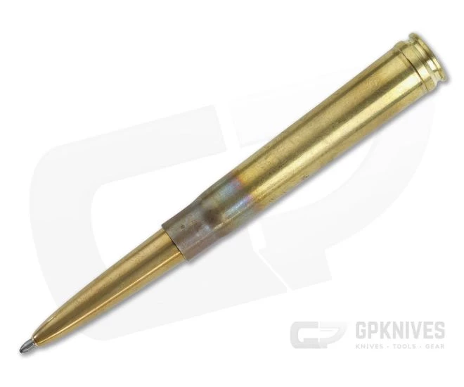 Fisher Space Pen .375 H & H Mag Shell Raw Brass Bullet Space Pen S375 - Image 2