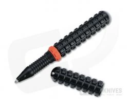 Audacious Concept Tenax Pen Orange Ring Black Aluminum EDC Ink Pen TNX-ALU-ORG