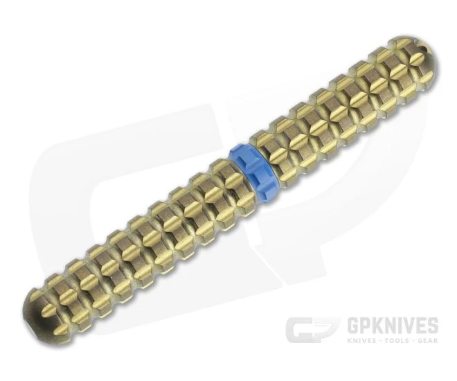 Audacious Concept Tenax Pen Blue Ring Bronze Titanium EDC Ink Pen TNX-TIT-BRZ-BLU - Image 3