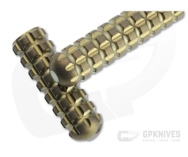 Audacious Concept Tenax Pen Blue Ring Bronze Titanium EDC Ink Pen TNX-TIT-BRZ-BLU - Image 2