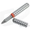 Audacious Concept Tenax Pen Orange Ring Stonewashed Titanium EDC Ink Pen TNX-TIT-STW-ORG