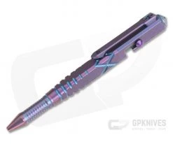 WE Knives TP-02A Purple Titanium Bolt Action Ink Pen